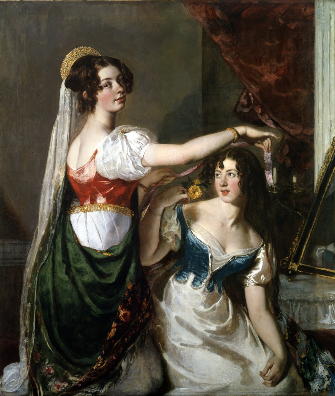 Felkészülés egy díszes bálra alkotó: William Etty