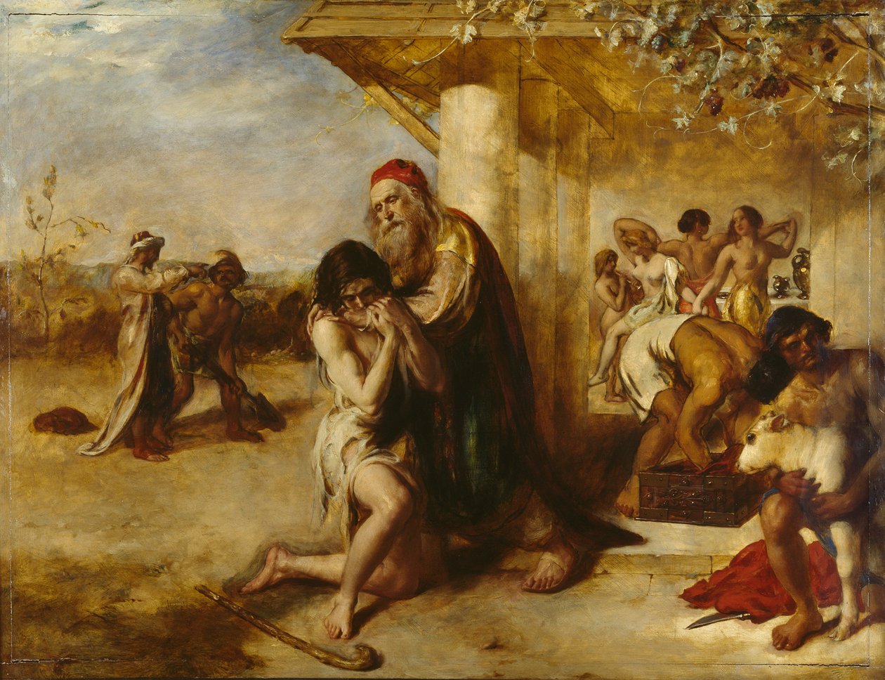 A bűnbánó tékozló fiú visszatér atyjához, 1841 előtt alkotó: William Etty