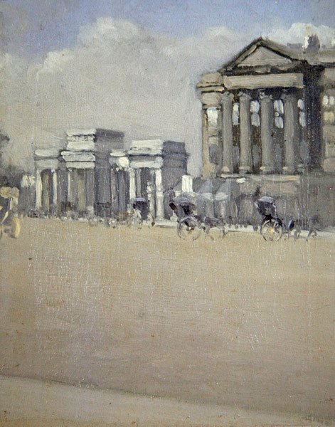 Hyde Park Corner, 1892 körül (olaj, vászon) alkotó: William Evelyn Osbourne