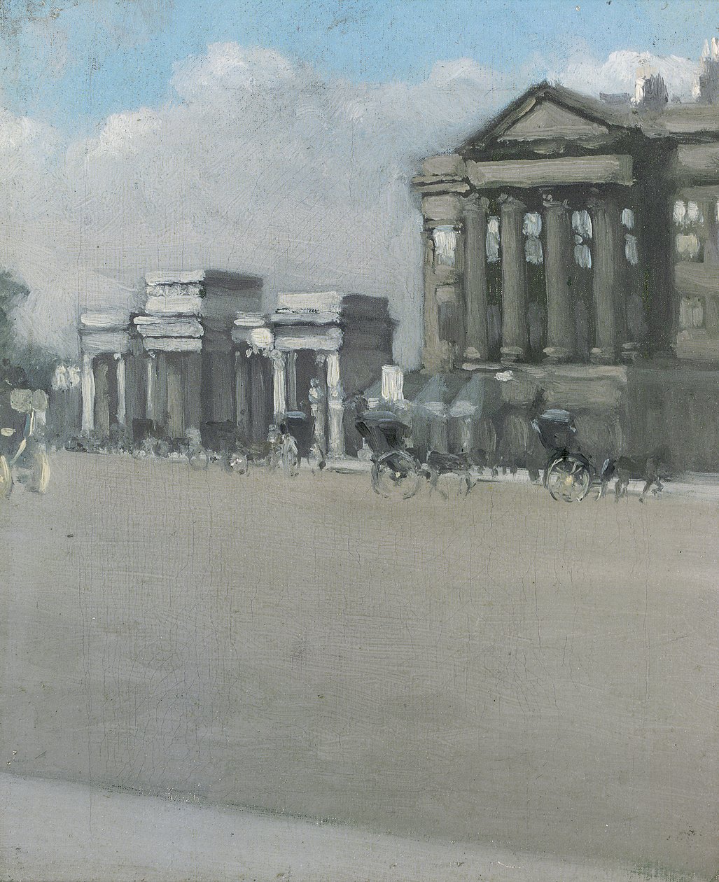 Hyde Park Corner ködben alkotó: William Evelyn Osbourne