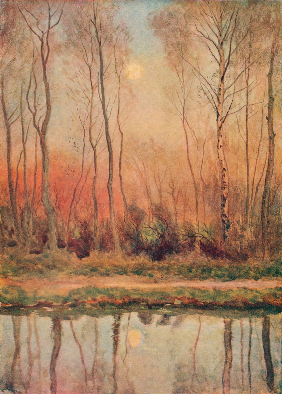 „Egy Surrey-csatorna, este”, 1893 alkotó: William Eyre Walker