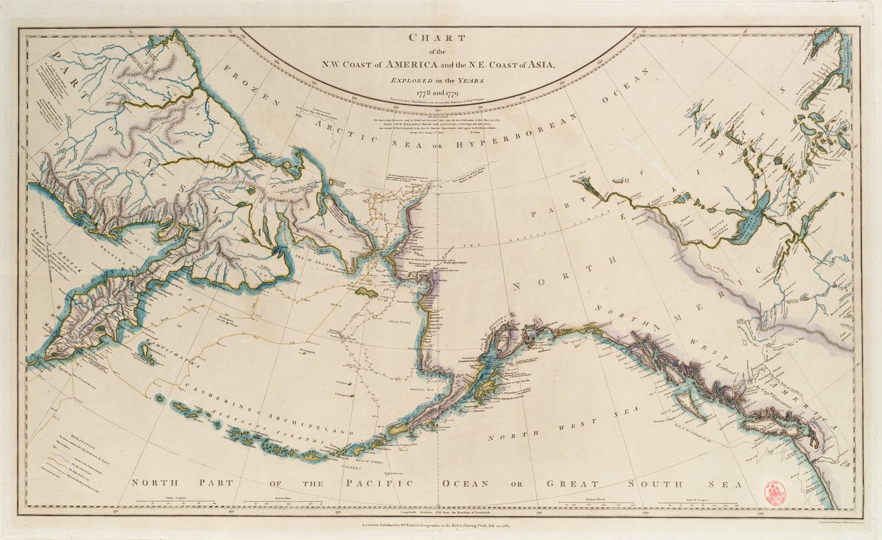Cook harmadik útja 1778-1779 alkotó: William Faden