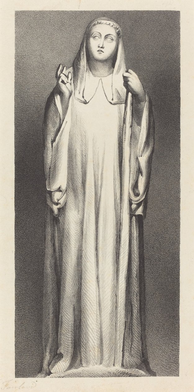 A Peterborough-i székesegyház figurája alkotó: William Fairland after John Flaxman