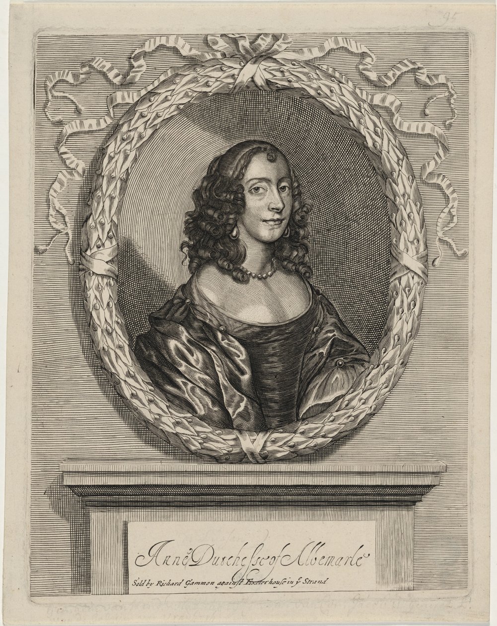 Anne, Albemarle hercegnéje alkotó: William Faithorne