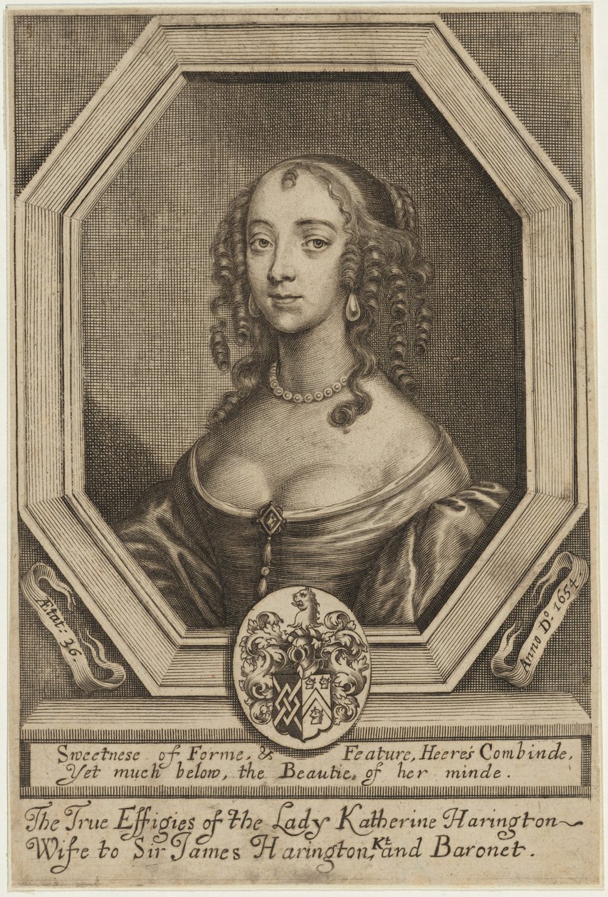 Lady Katherine Harrington alkotó: William Faithorne