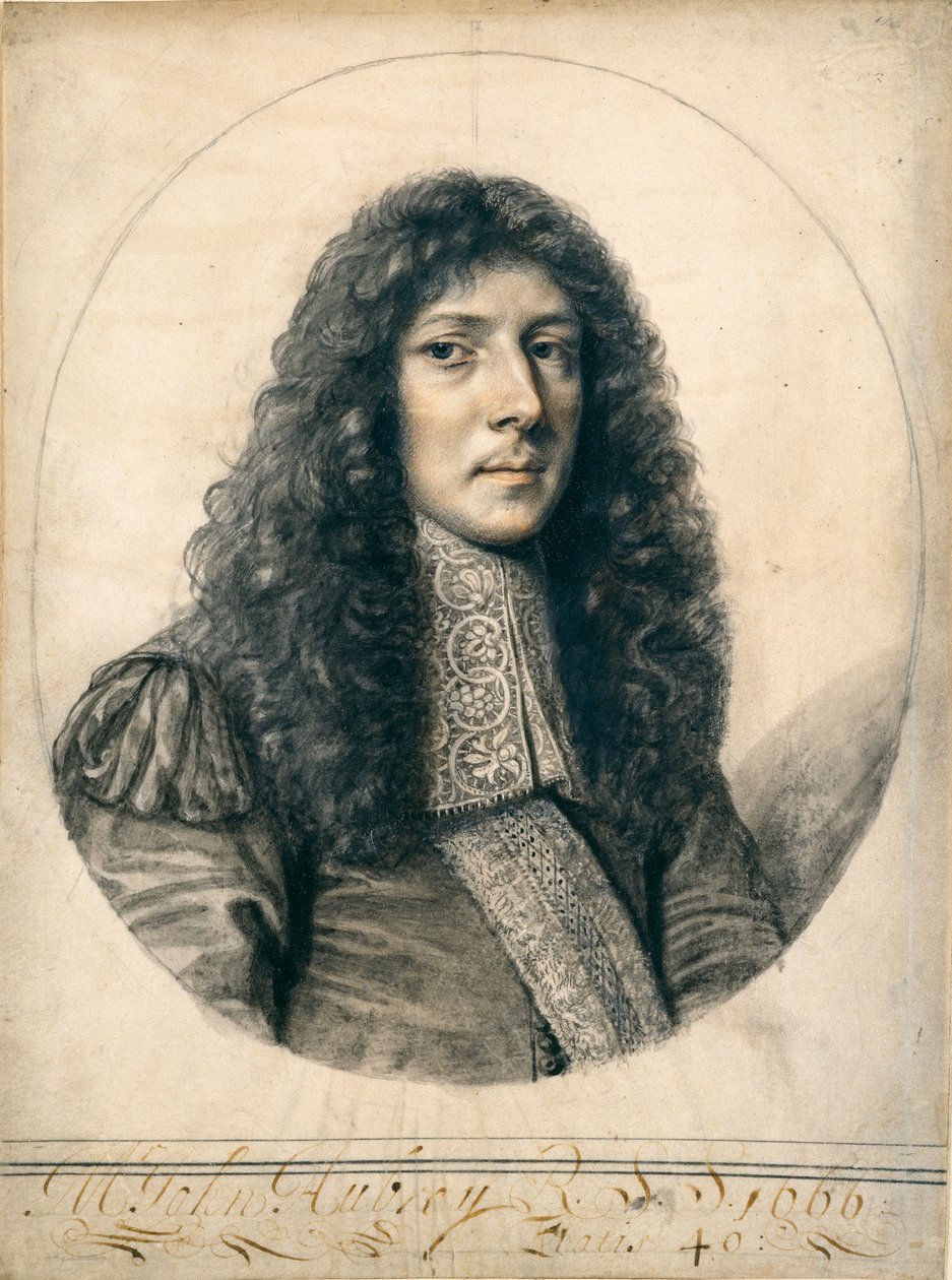 John Aubrey portréja, 1666 alkotó: William Faithorne