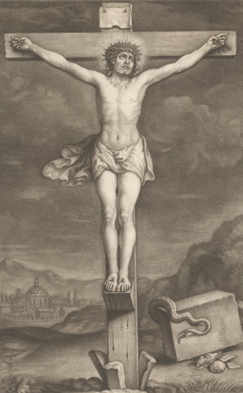 A keresztre feszítés alkotó: William Faithorne