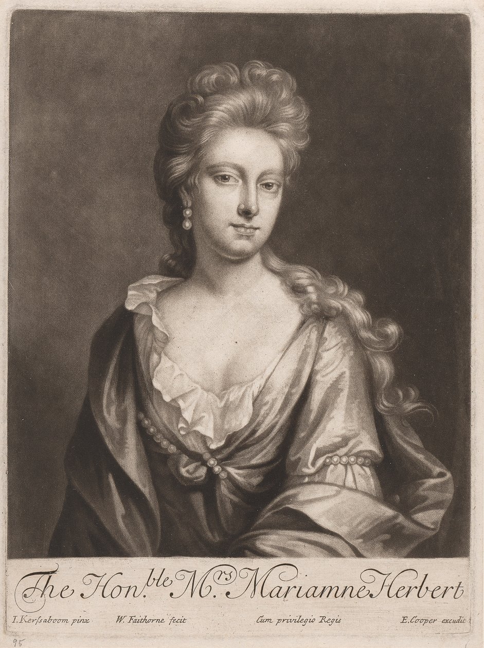 A tisztelt Mrs. Marianne Herbert alkotó: William Faithorne