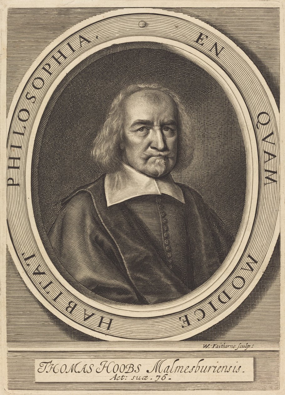 Thomas Hoobs (Thomas Hobbes) alkotó: William Faithorne