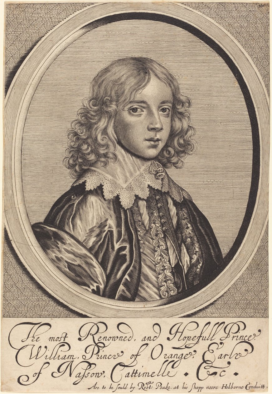II. Vilmos, Orange hercege alkotó: William Faithorne