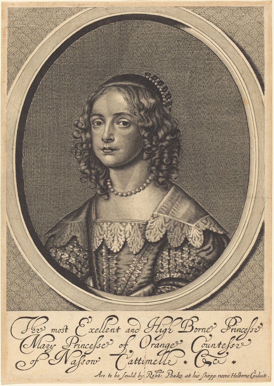 Mária, Orange hercegnője alkotó: William Faithorne after Sir Anthony van Dyck