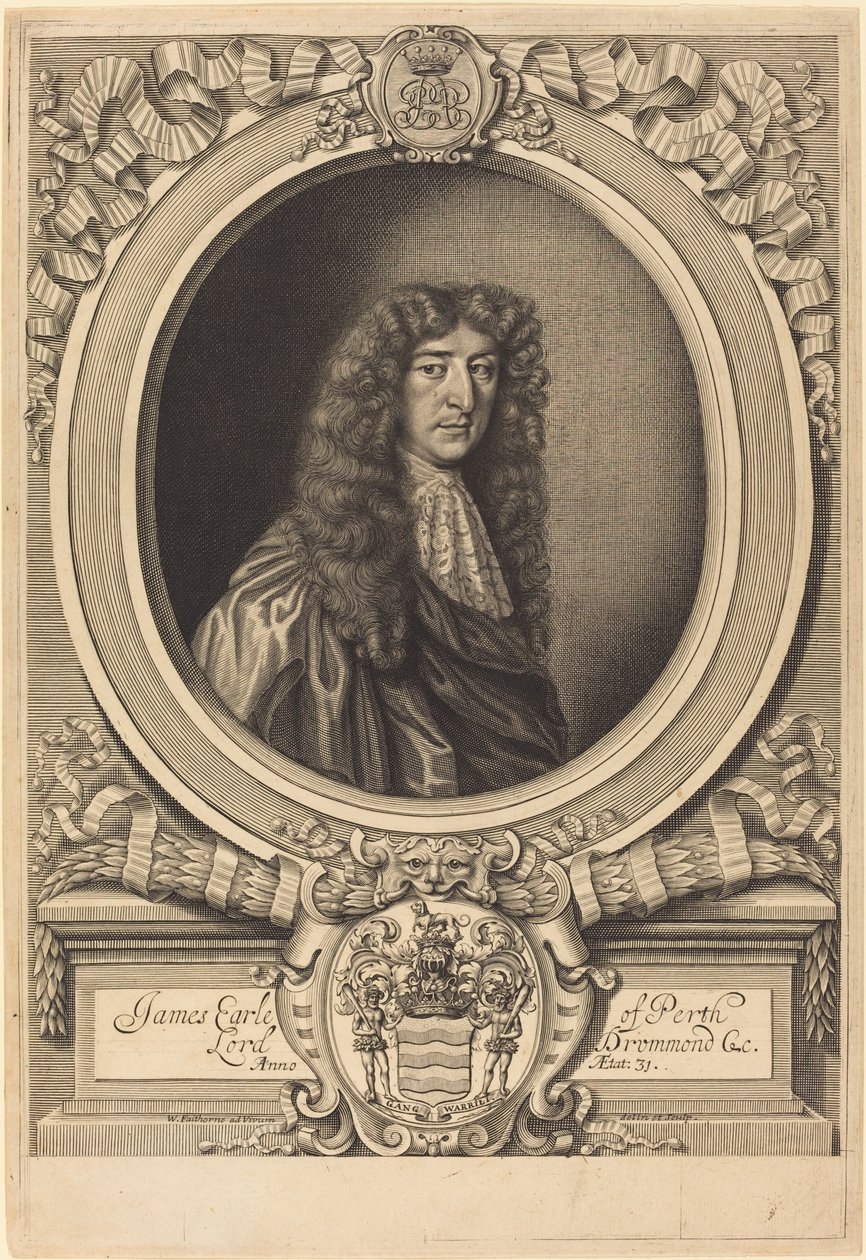 James Drummond, Perth grófja alkotó: William Faithorne after Sir Peter Lely