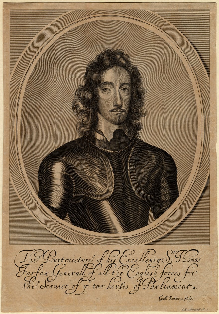 Thomas Fairfax, Cameron 3. Lord Fairfax, 1645 alkotó: William Faithorne the Elder