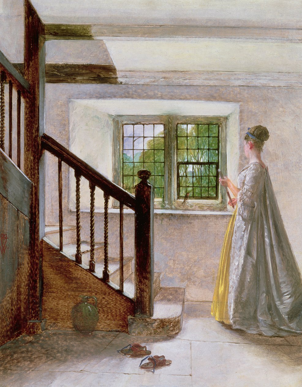 Belső Haddon Hall, 19. század alkotó: William Fettes Douglas