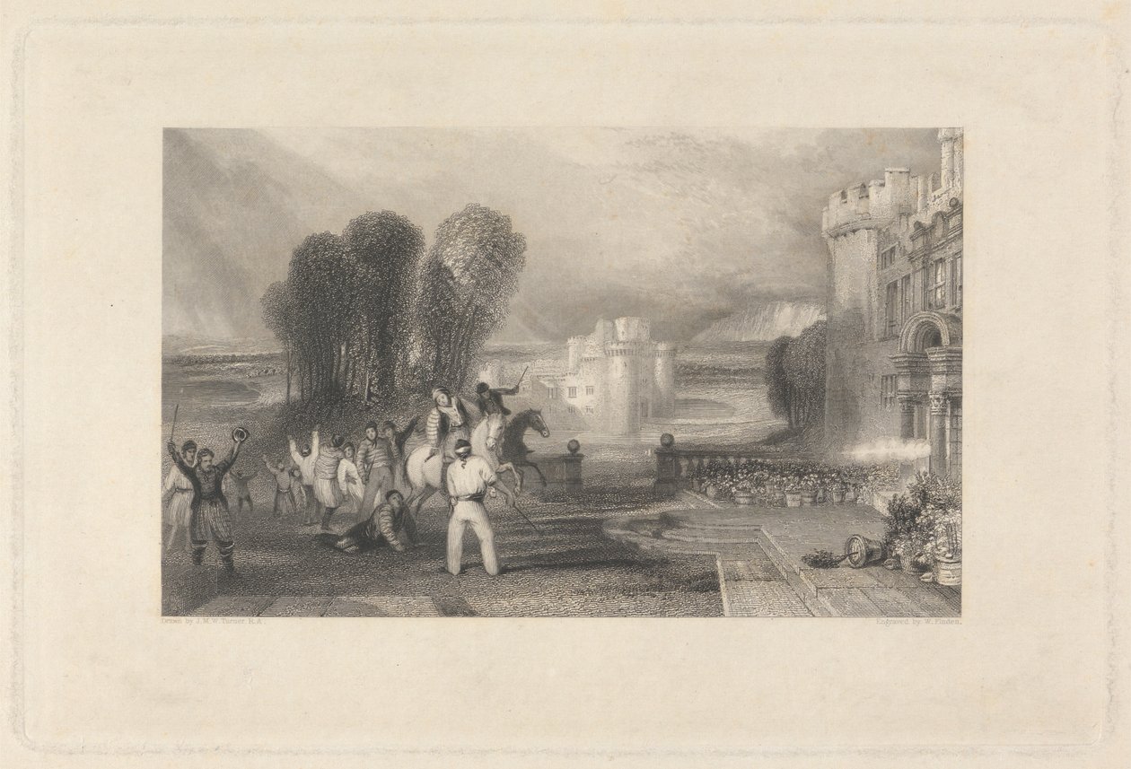 Mannering, Hazlewood és Smugglers alkotó: William Finden