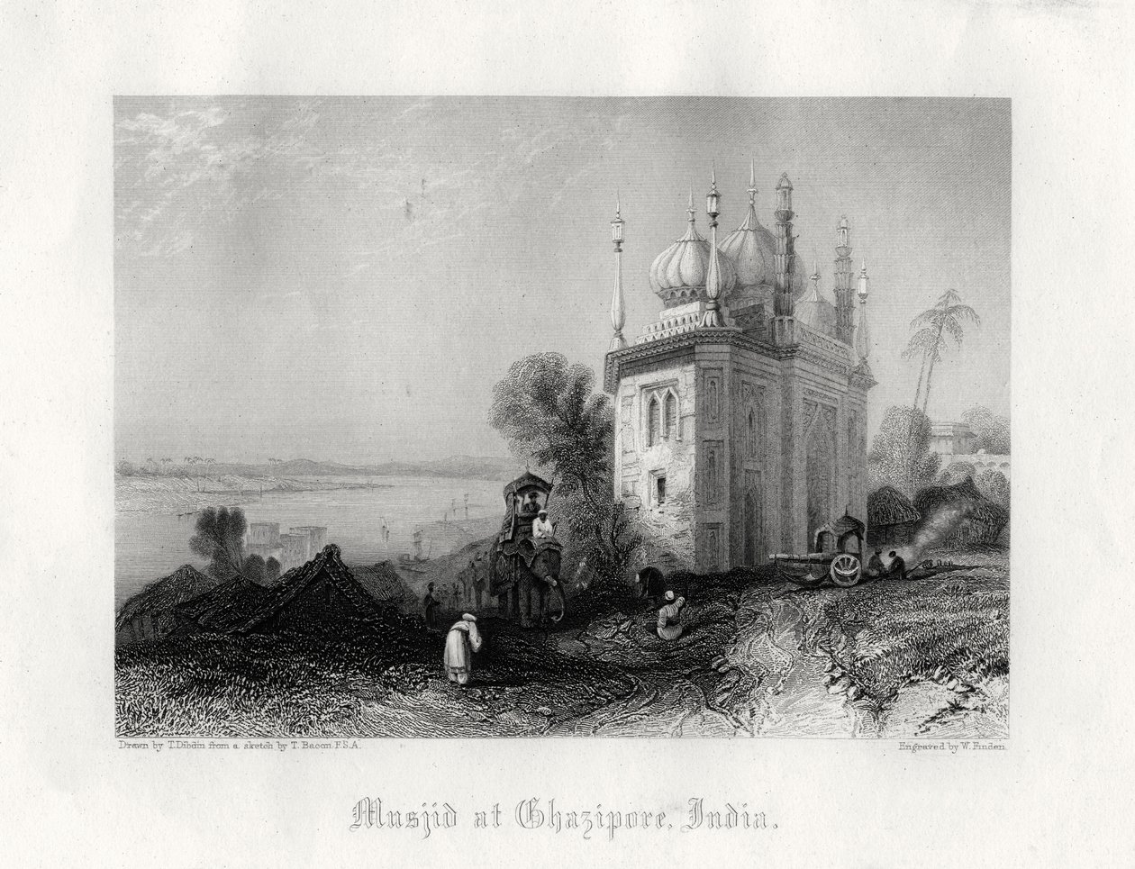 „Masjid at Ghazipur, India”, 19. század alkotó: William Finden