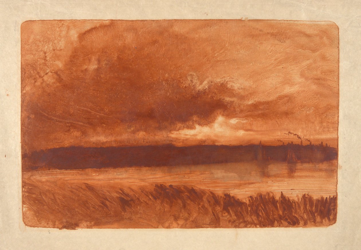 Riverscape, New Haven alkotó: William Fowler Hopson