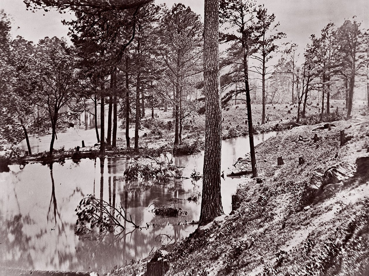 Broadway Landing, Appomattox River, 1864. alkotó: William Frank Browne