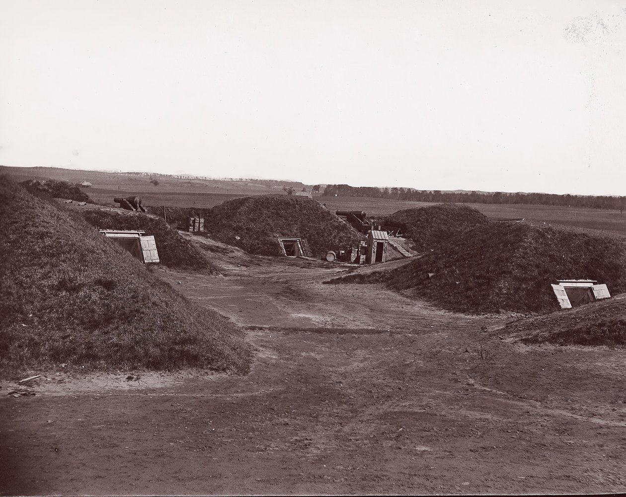 Fort Darling, James River, 1865. alkotó: William Frank Browne.