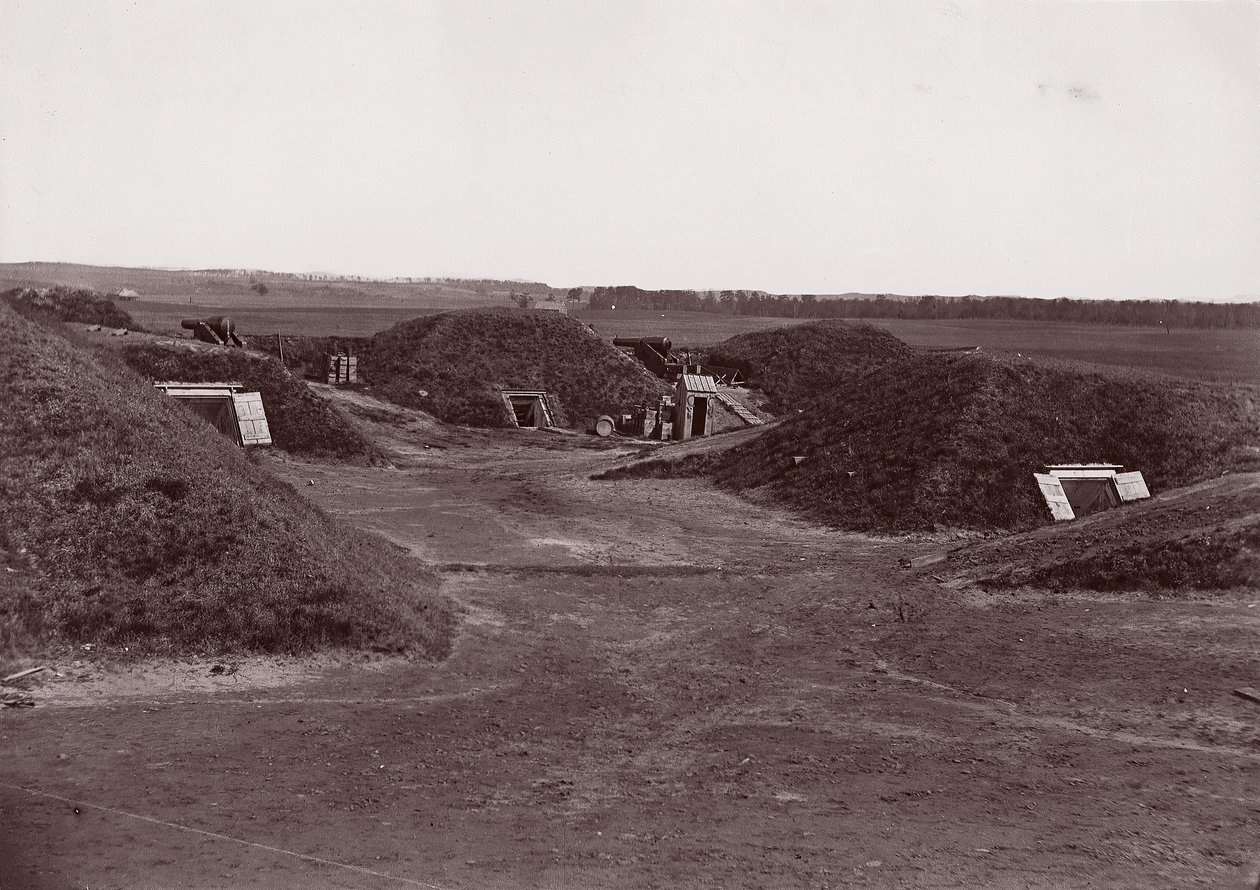 Fort Darling, James River, kb. 1865. alkotó: William Frank Browne