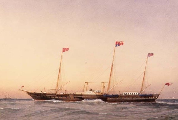 A Victoria és Albert jacht alkotó: William Frederick Mitchell