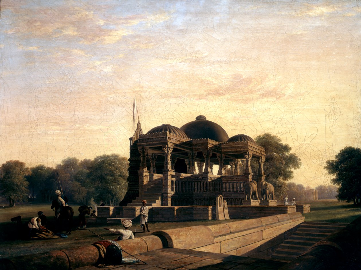 Ősi templom Hulwudban, 1826. alkotó: William Frederick Witherington