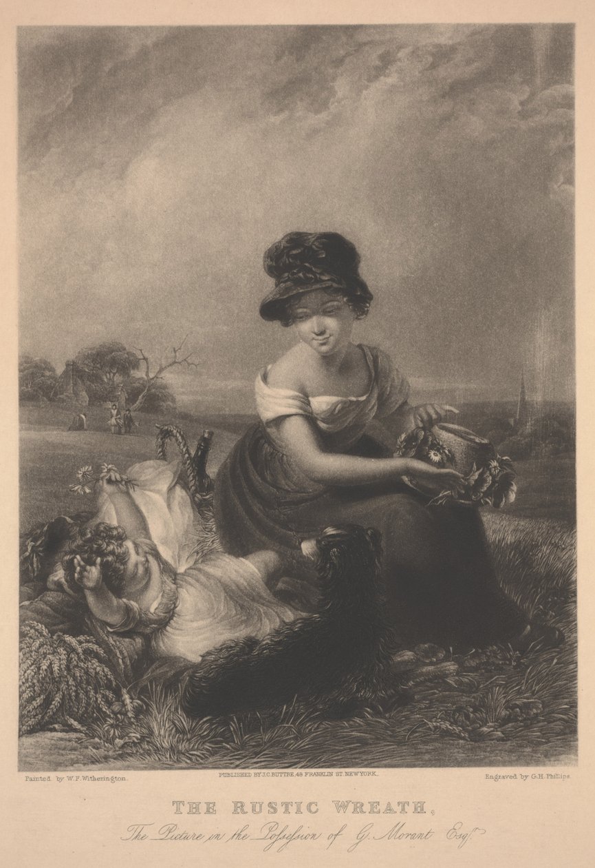 The Rustic Wreath, G.H. Phillips nyomtatása alkotó: William Frederick Witherington