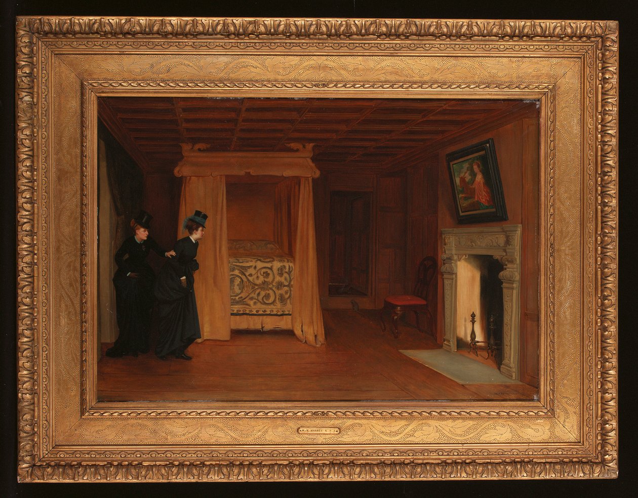 Látogatás a kísértetkamrában, 1869 alkotó: William Frederick Yeames