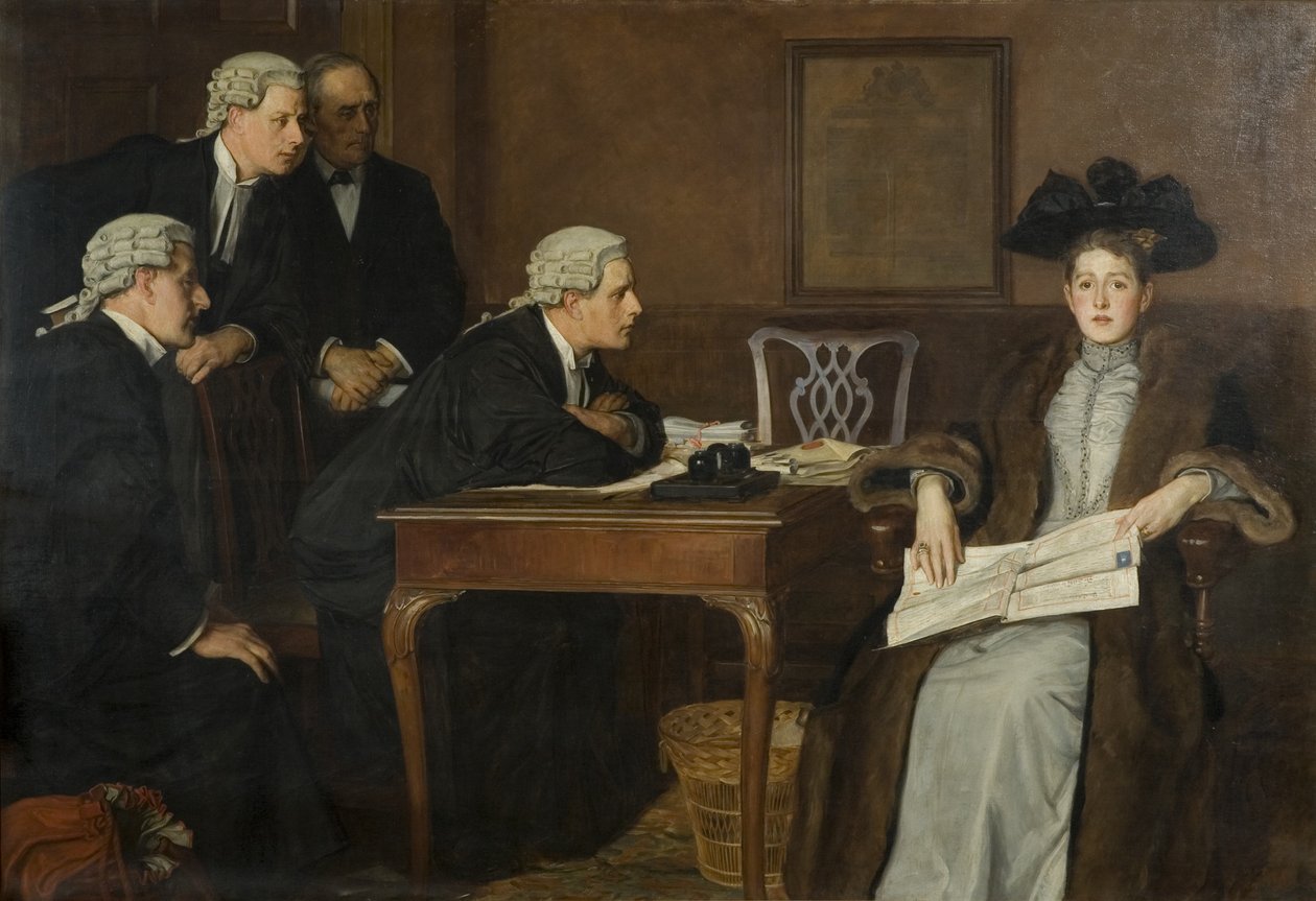 A vádlott és a védő alkotó: William Frederick Yeames