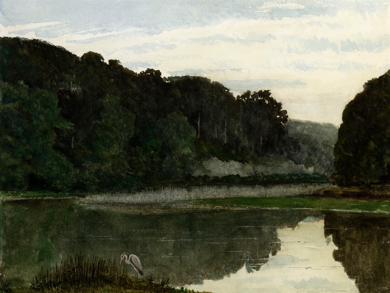 Táj gémmel, 1868 alkotó: William Frederick Yeames