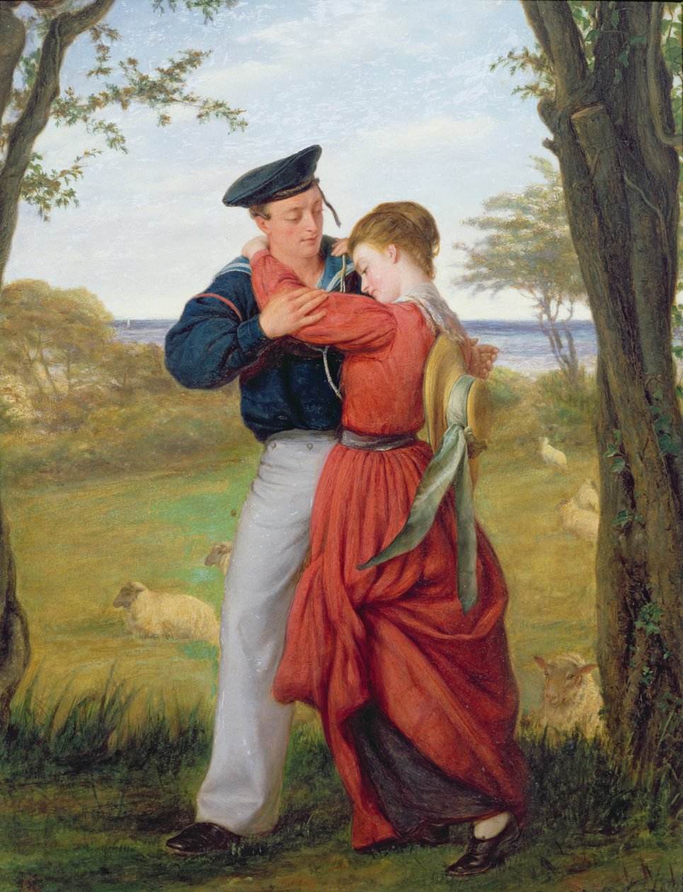 A tengerészek búcsúja olaj a panelen alkotó: William Gale or Gaele