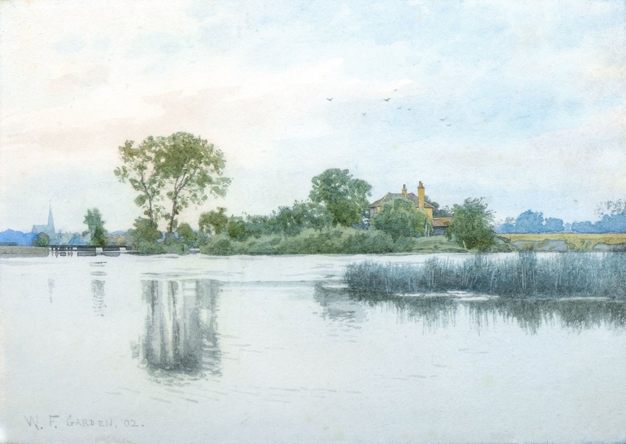 Át az Ouse-on Hemingford Abbotsba alkotó: William Garden Fraser