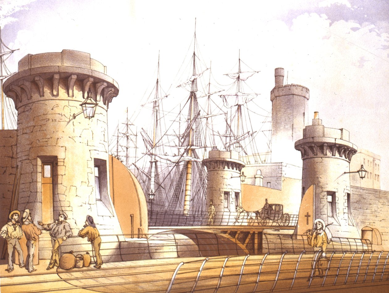 Stanley Dock Gates, 1864 alkotó: William Gavin Herdman
