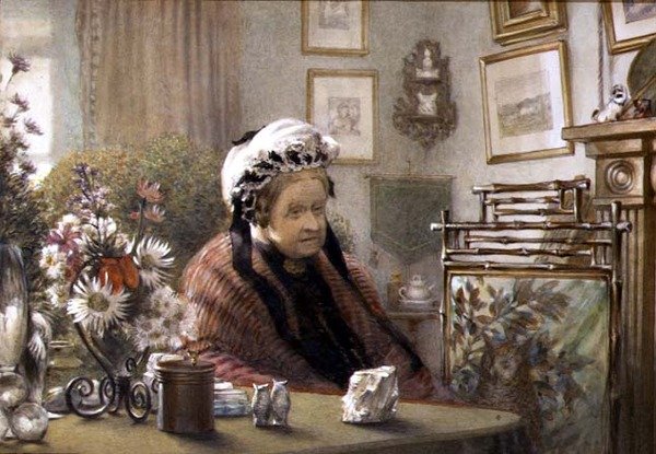 Miss Susan Beever a Thwaite-ban alkotó: William Gersham Collingwood