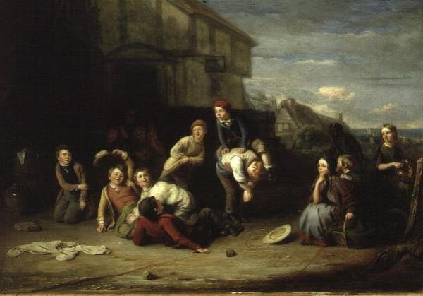 Ugróbéka, kb. 1852 (olaj a panelen) alkotó: William Gill