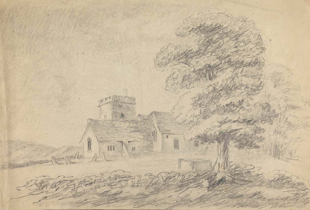 Kilátás a Boldre-templomra alkotó: William Gilpin