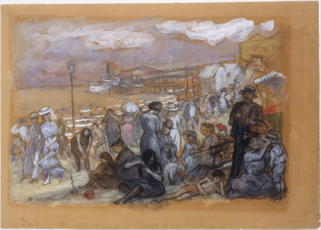 Délután Coney Islanden alkotó: William Glackens