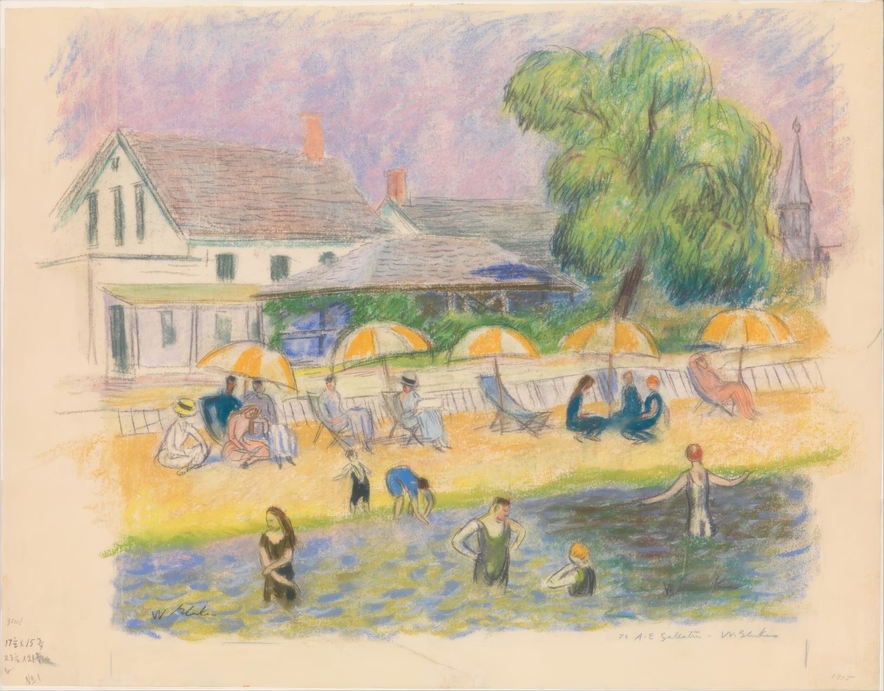 Strand jelenet alkotó: William Glackens