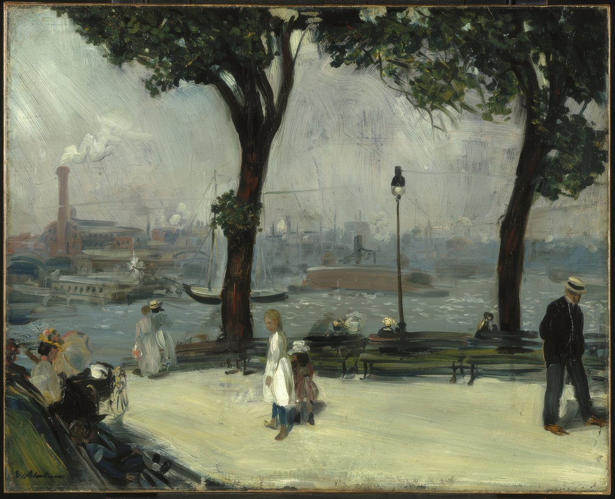 East River Park alkotó: William Glackens