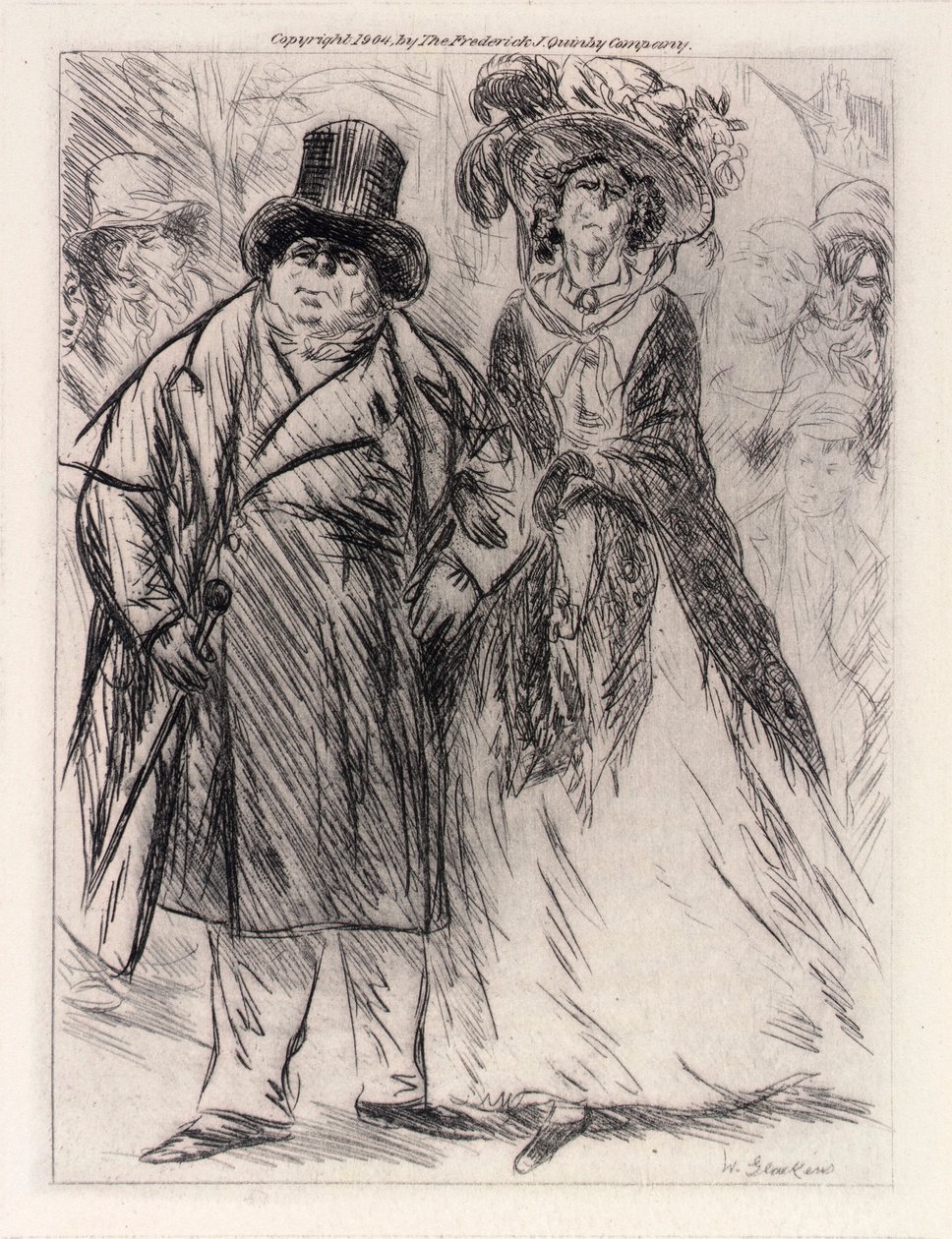 Mollet úr és Mollet asszony alkotó: William Glackens