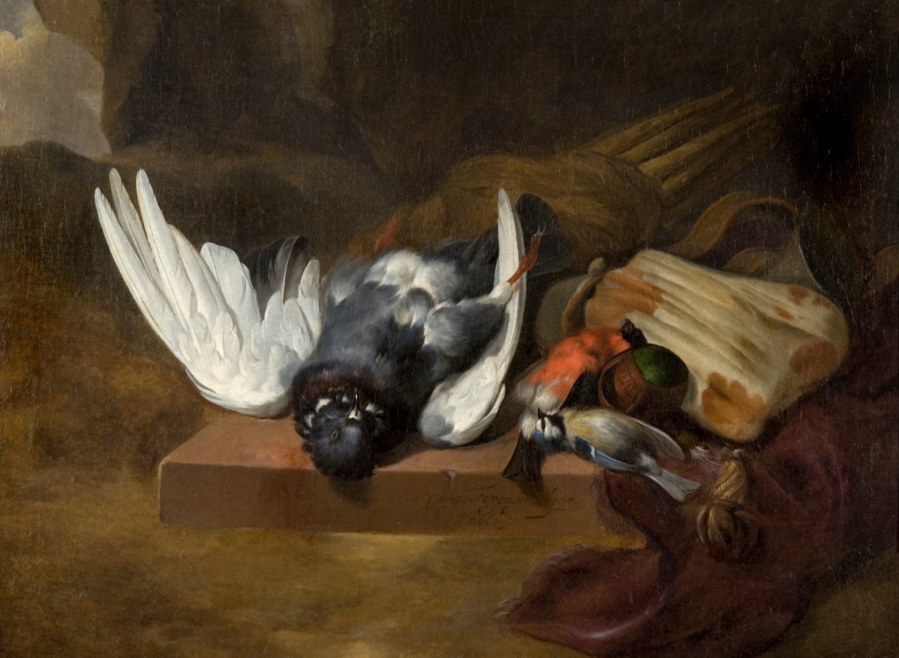 Csendélet döglött madarakkal (vagy döglött baromfival) alkotó: William Gowe Ferguson