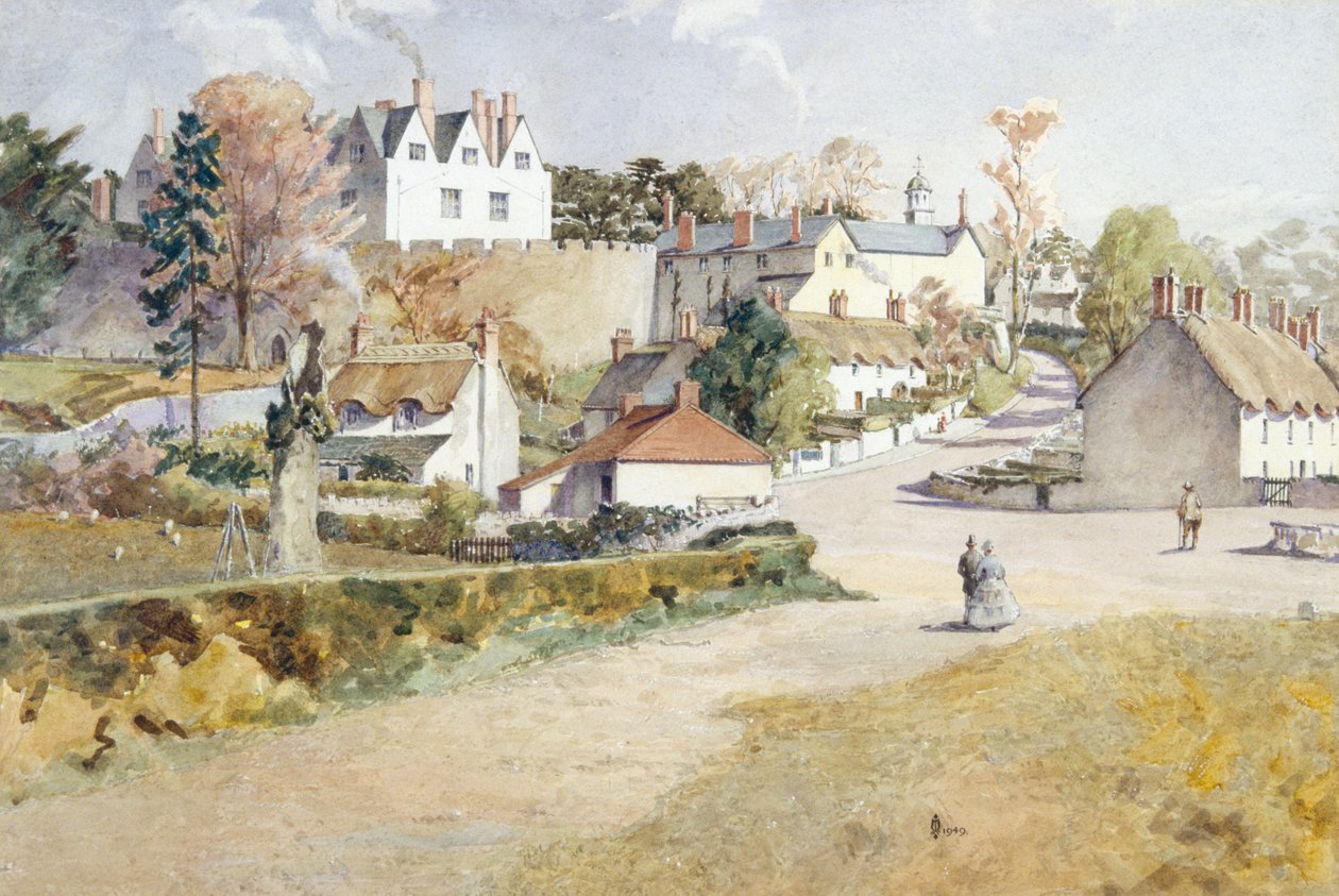 St. Fagans Castle (akvarell) alkotó: William Grant Murray