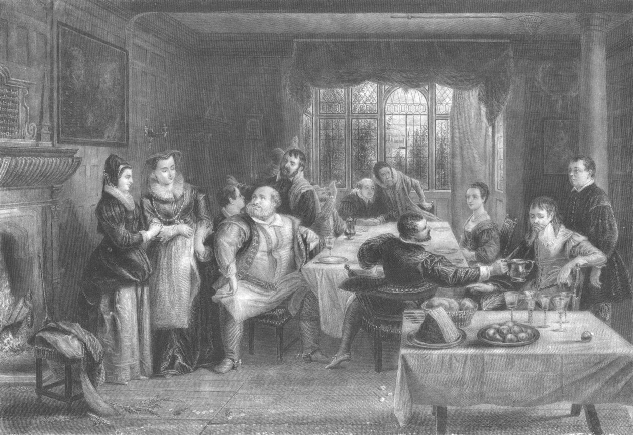 Falstaff és barátai, 1868. alkotó: William Greatbach