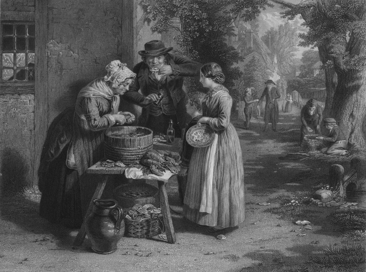 Az osztriga első napja, 1863 alkotó: William Greatbach
