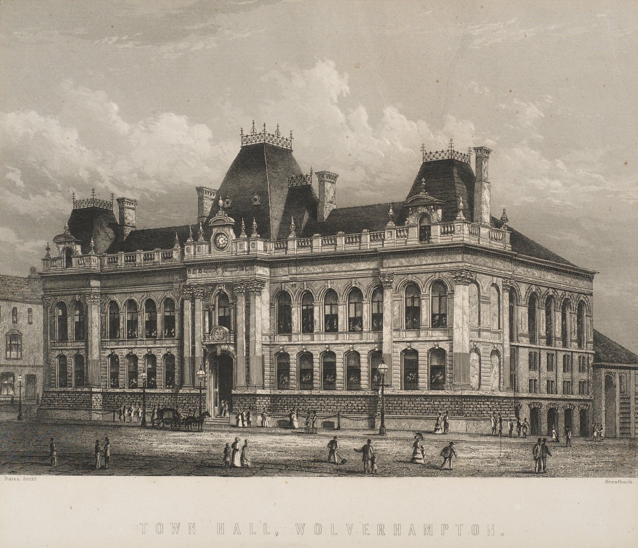 Városháza, Wolverhampton, 1871 körül alkotó: William Greatbach