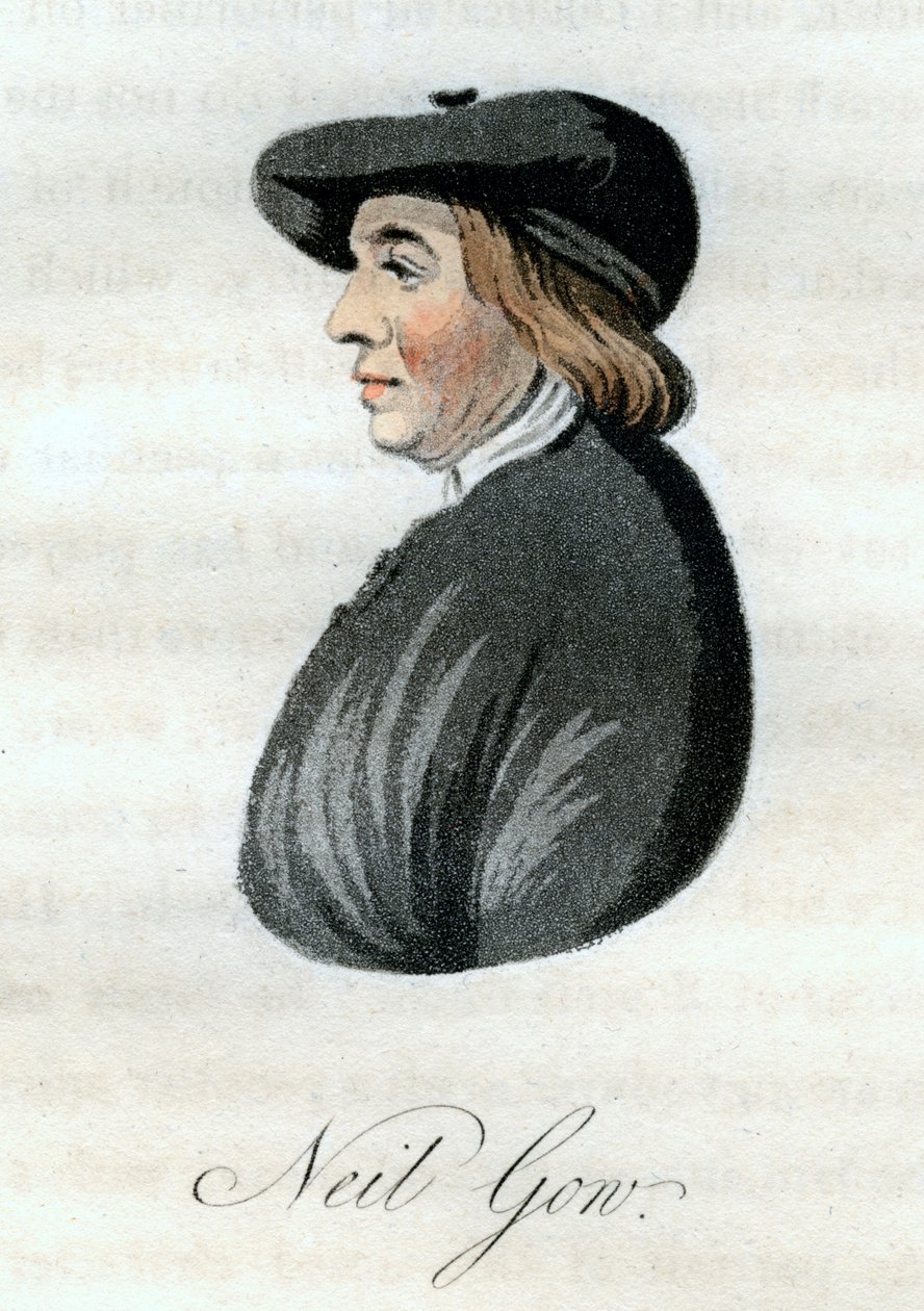 Neil Gow, skót hegedűs, 1800. alkotó: William Green