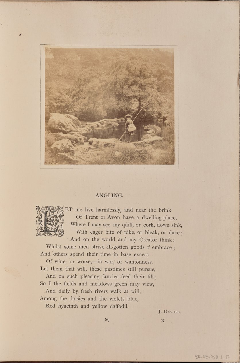 [Egy fiú horgászbottal és halászbottal, Anglia] alkotó: William Grundy