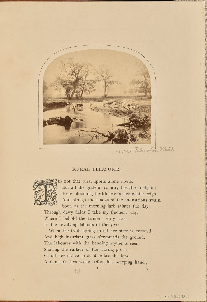 [Pásztorjelenet szarvasmarhákkal egy elárasztott mezőn, Anglia] alkotó: William Grundy