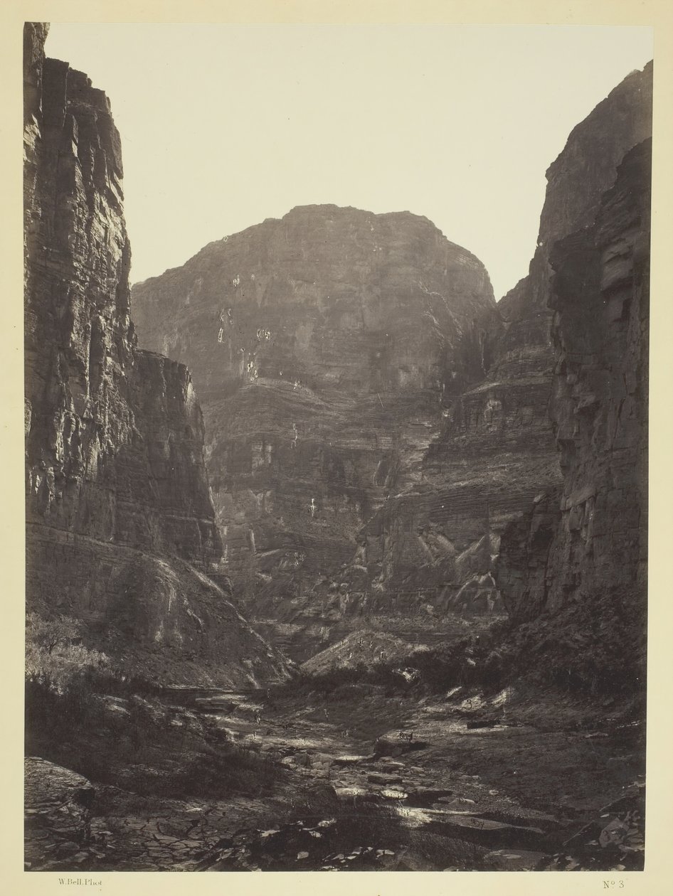 Cañon of Kanab Wash, Colorado River, Looking South, 1872. alkotó: William H. Bell