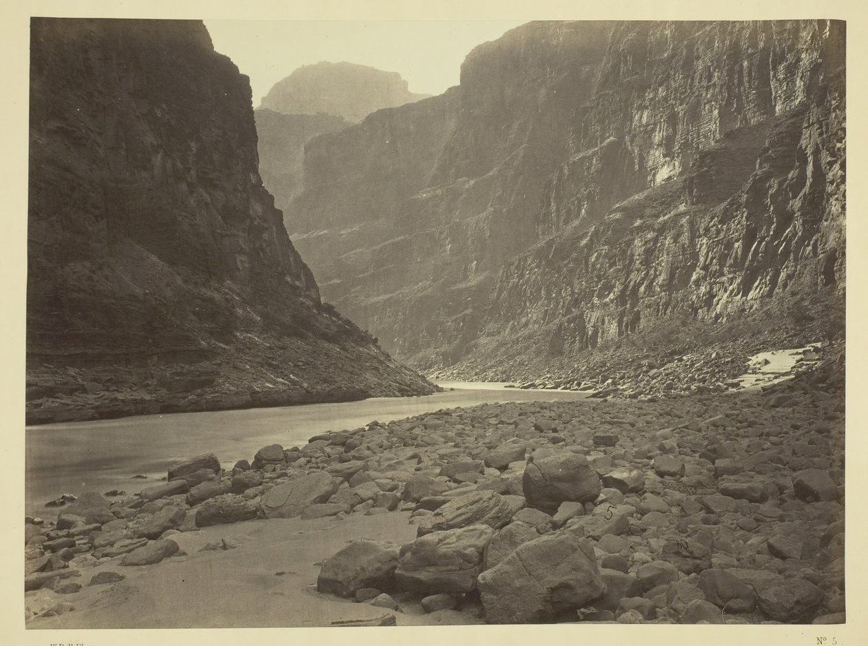 Colorado River, Kanab Mouth, Looking West, 1872. alkotó: William H. Bell